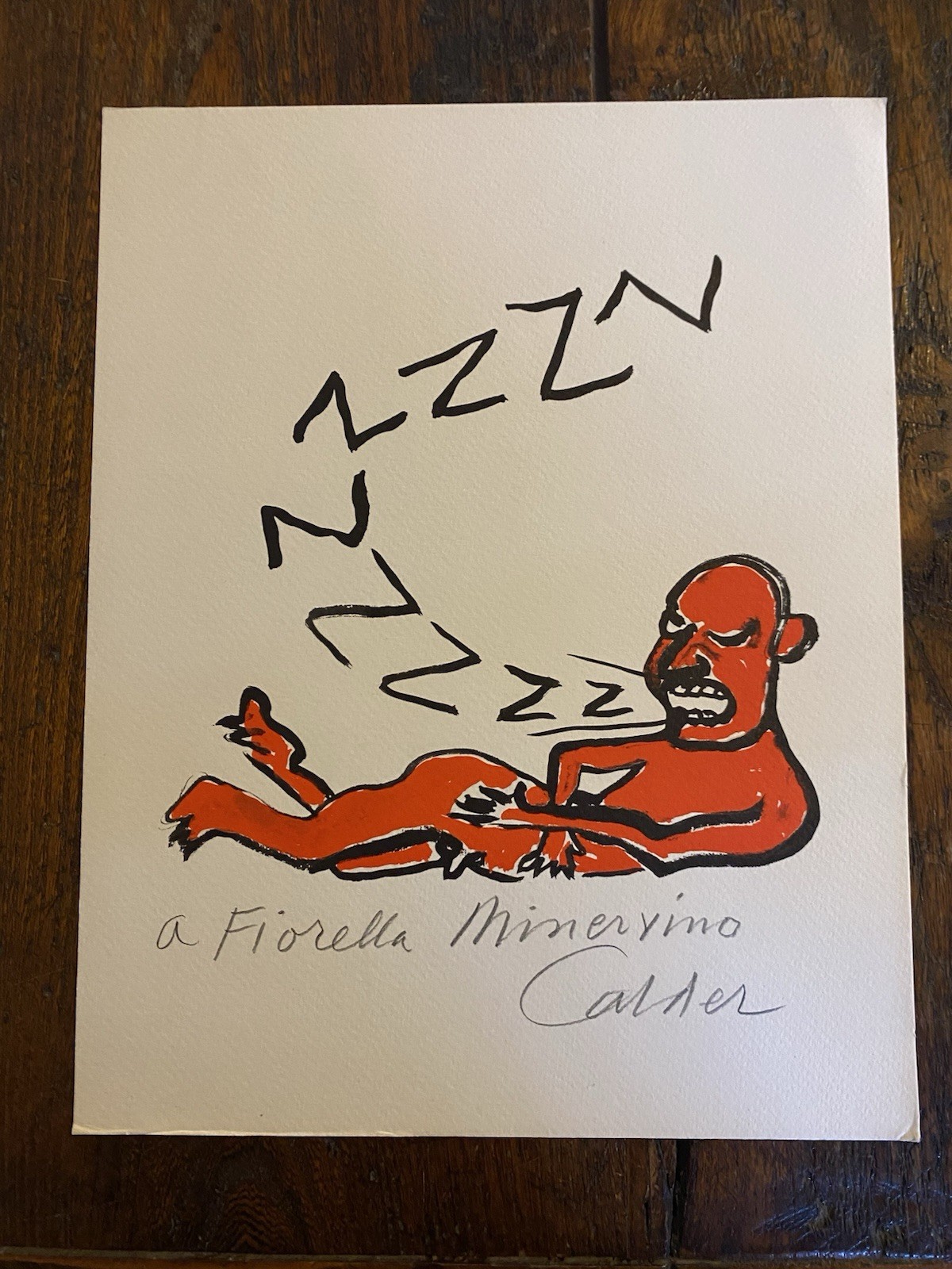 Autografato Calder Fotolitografia 1974