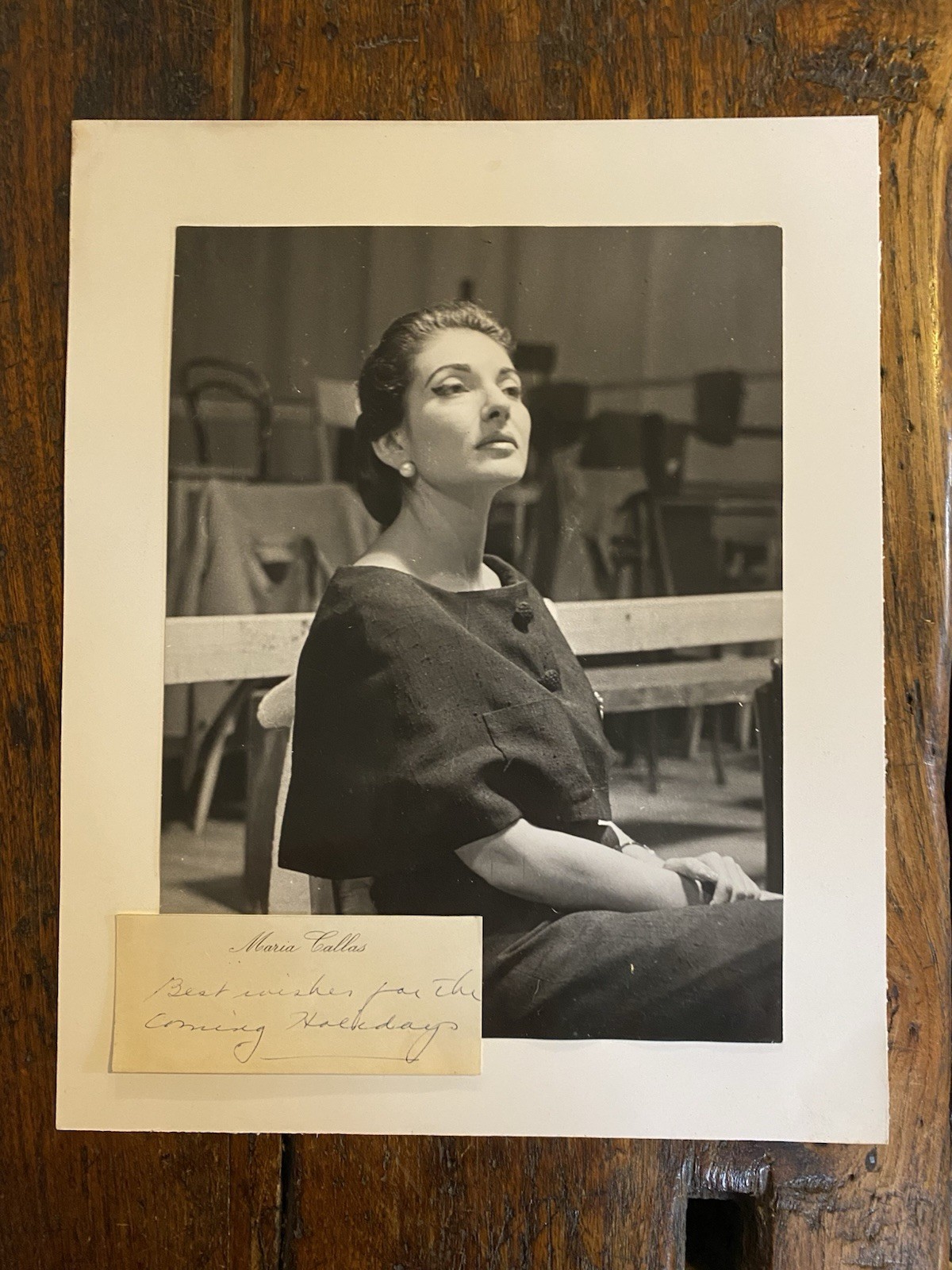 Autografato E. Piccagliani Maria Callas Fotografia originale 24 x 18 …
