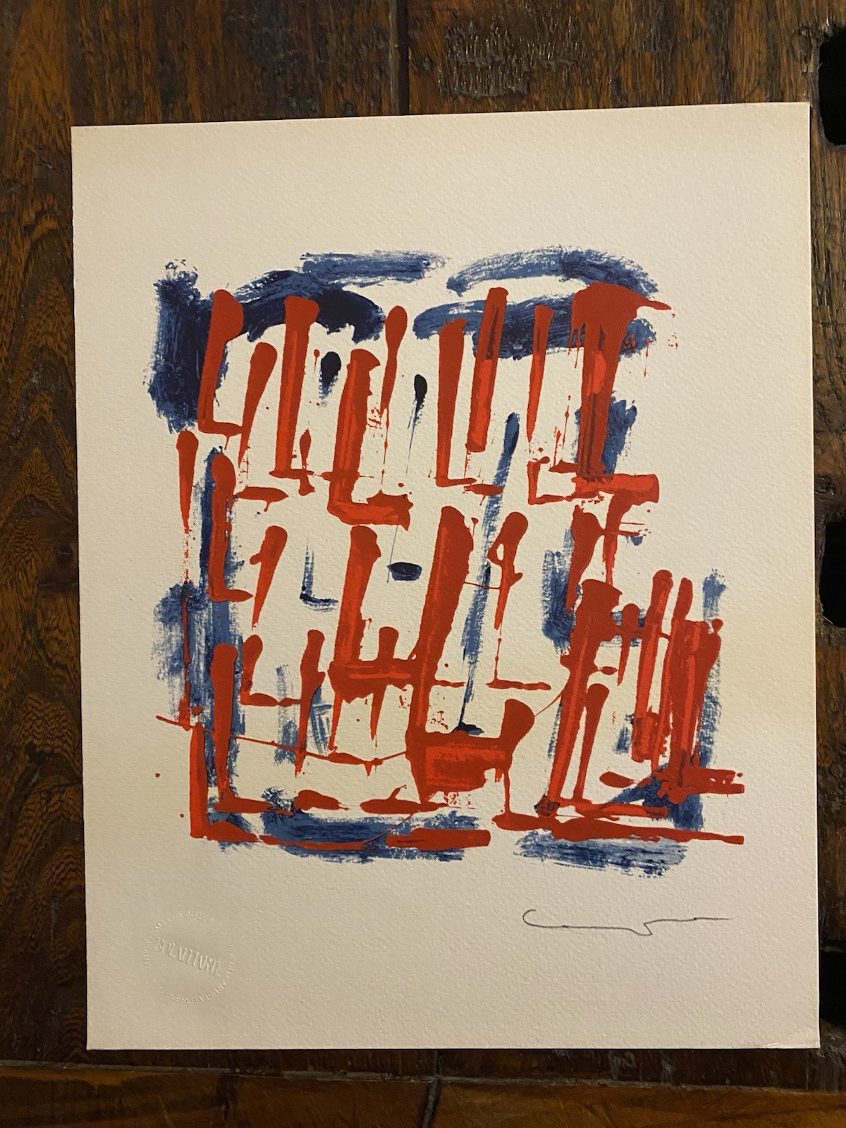 Autografato Consagra Pietro Fotolitografia Bolaffi Arte