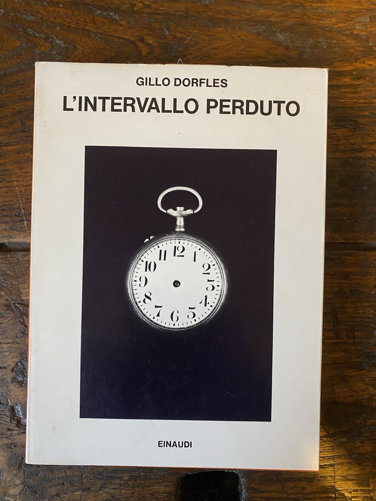 Autografato Dorfles Gillo L'intervallo perduto Torino Einaudi 1980