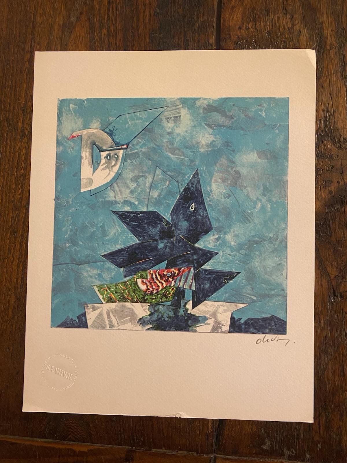 Autografato Dova Gianni Fotolitografia Bolaffi Arte 1972