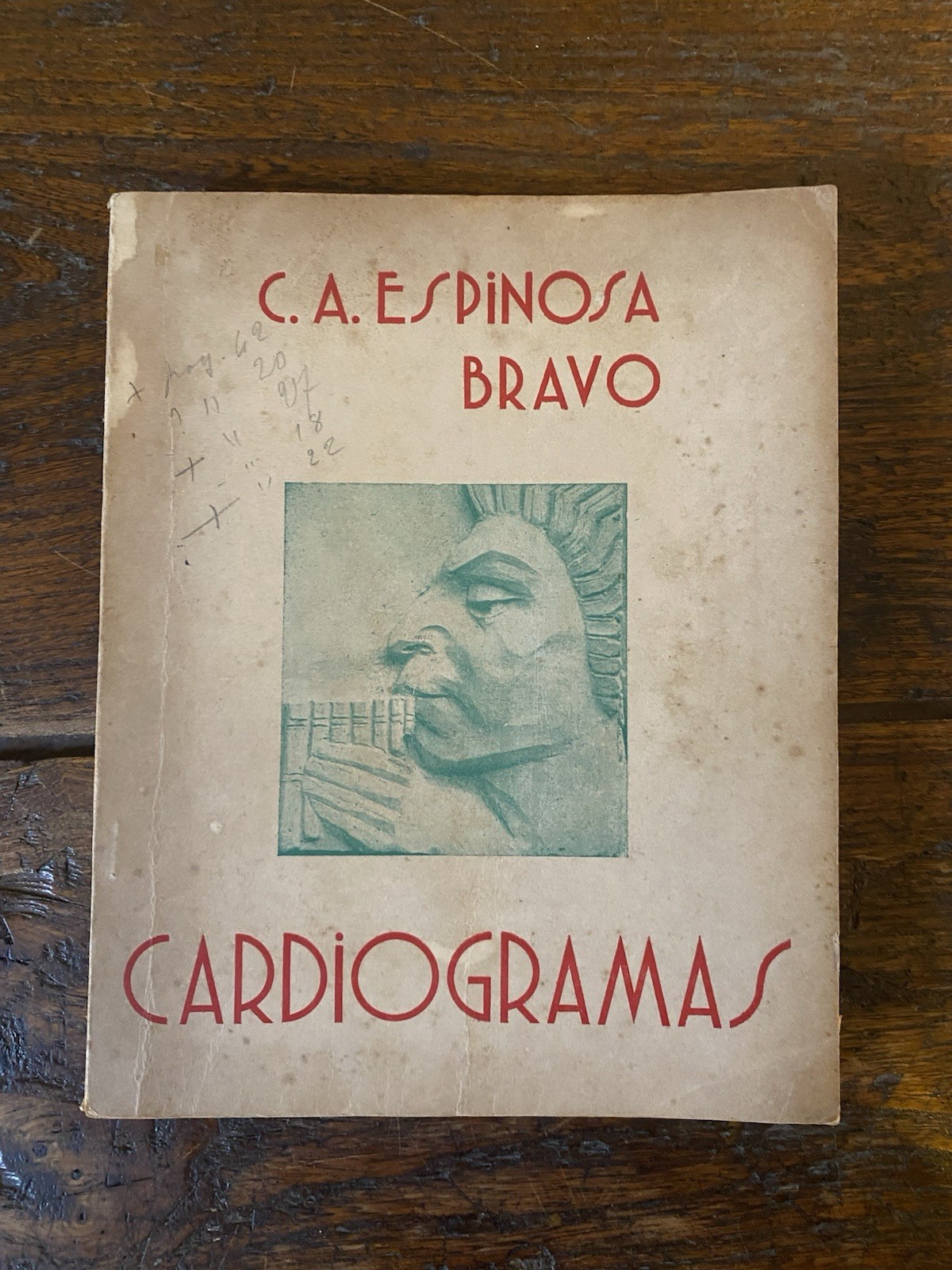 Autografato Espinosa Bravo Clodoaldo A. Cardiogramas Lima Medica Peruana 1946
