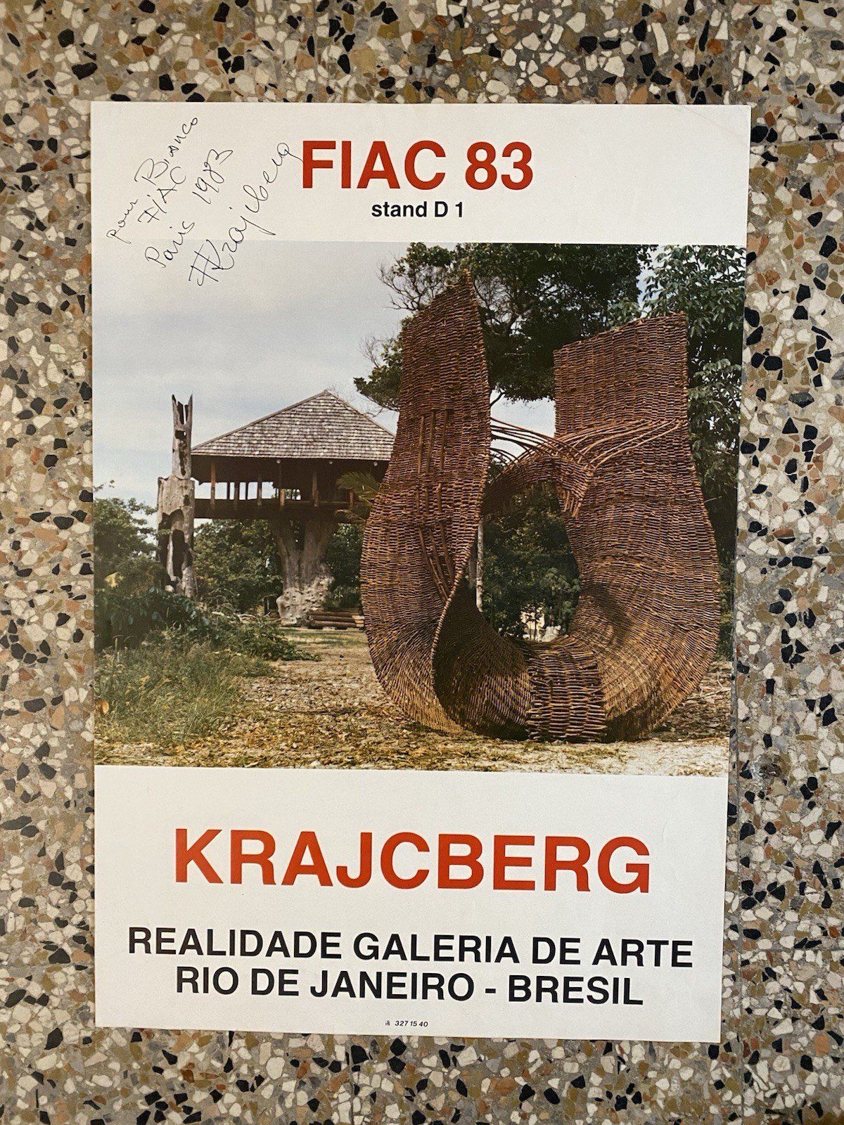 Autografato Krajcberg Frans Manifesto / Poster 58 x 40 cm. …