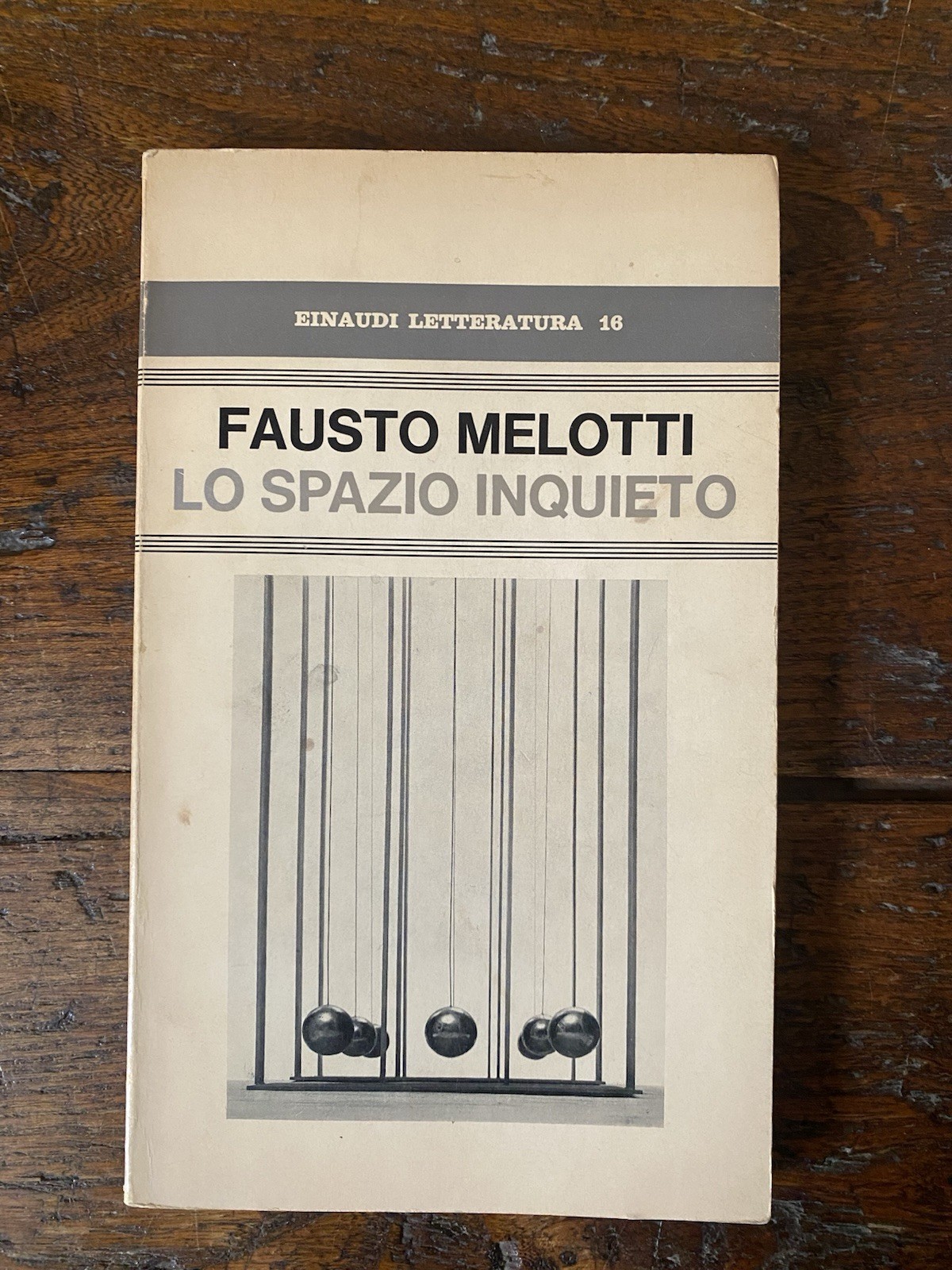 Autografato Melotti Fausto Lo spazio inquieto Milano Einaudi 1971