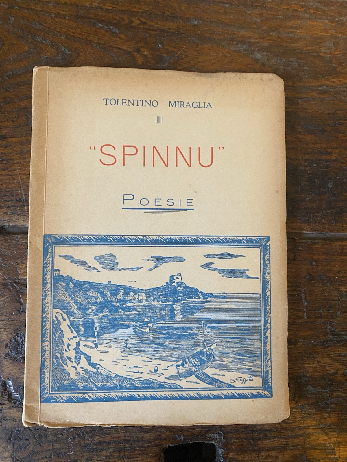 Autografato Miraglia Tolentino "Spinnu" Poesie San Paolo Livrarias Brasil 1956