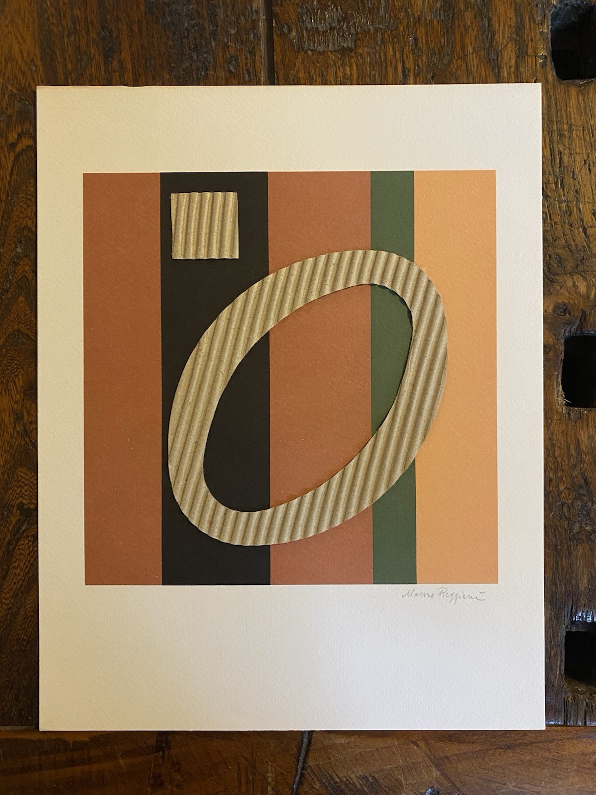 Autografato Reggiani Mauro Fotolitografia Bolaffi Arte 1971