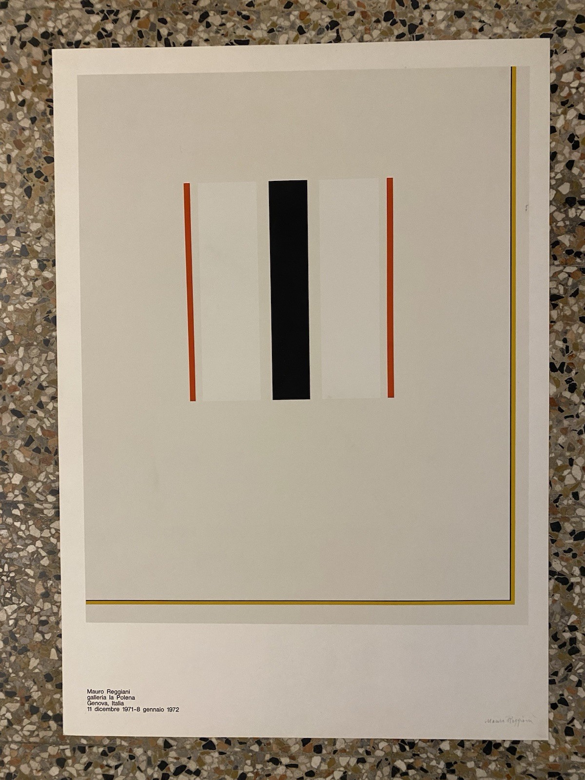 Autografato Reggiani Mauro Manifesto / Poster 79 x 49 cm. …
