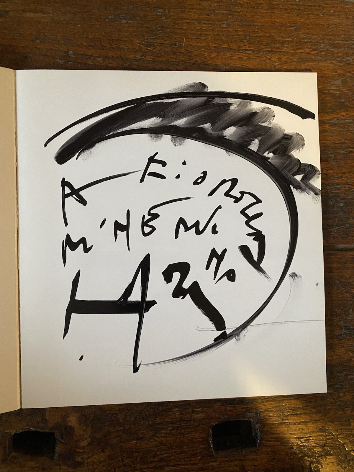 Autografato Vedova Emilio Malerei Wien Wiener Secession 1987