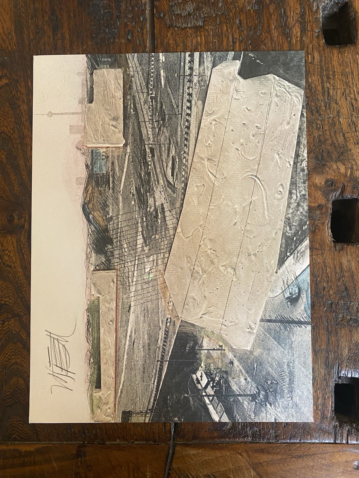 Autografato Vostell Wolf Fotolitografia Bolaffi Arte 1975