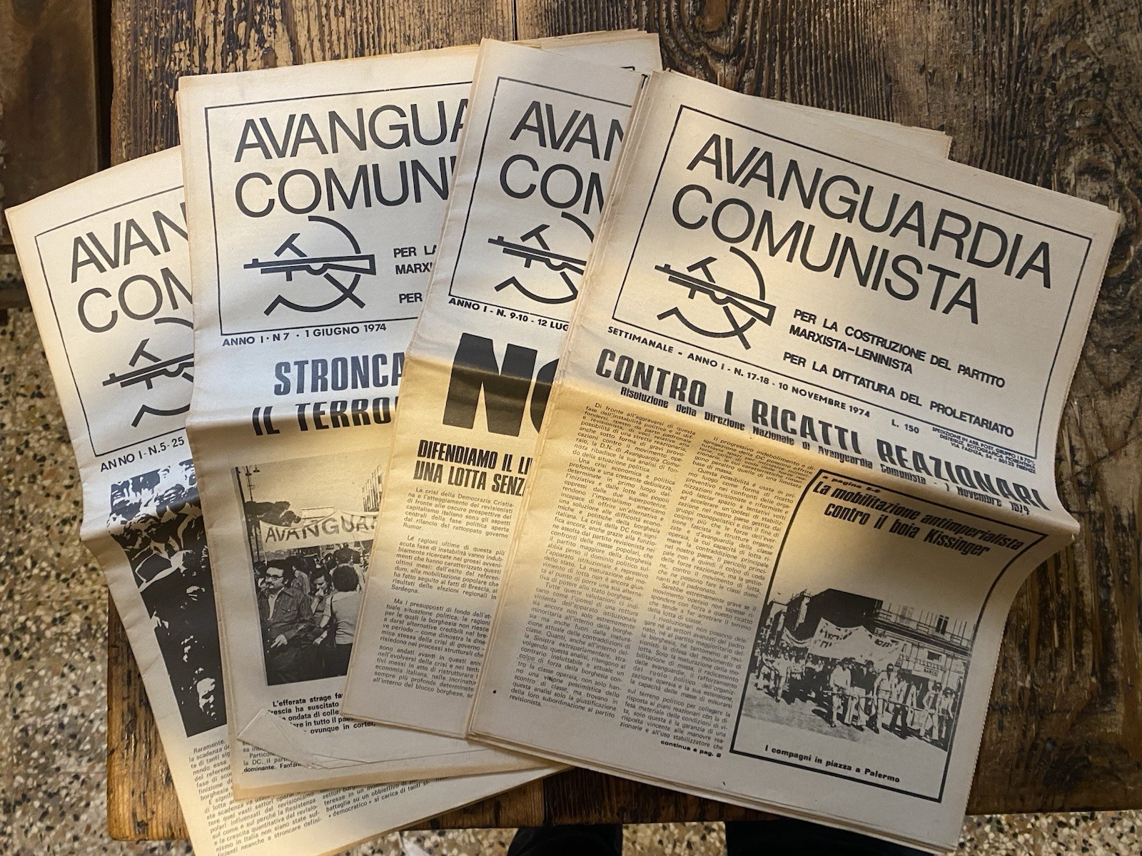 Avanguardia Comunista Anno 1 N. 1/N. 17-18 Firenze Febbraio-Novembre 1974