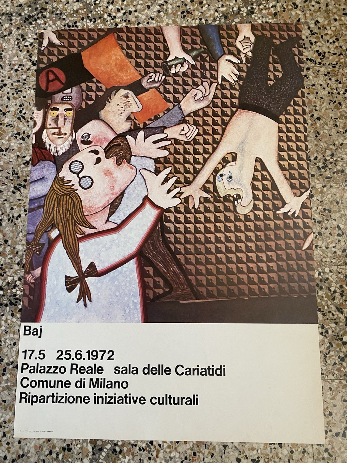 Baj Enrico Manifesto / Poster 100 x 68 cm. Palazzo …