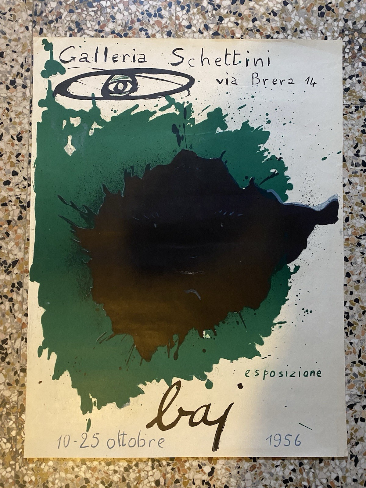 Baj Enrico Manifesto / Poster 71 x 54 cm. Milano …