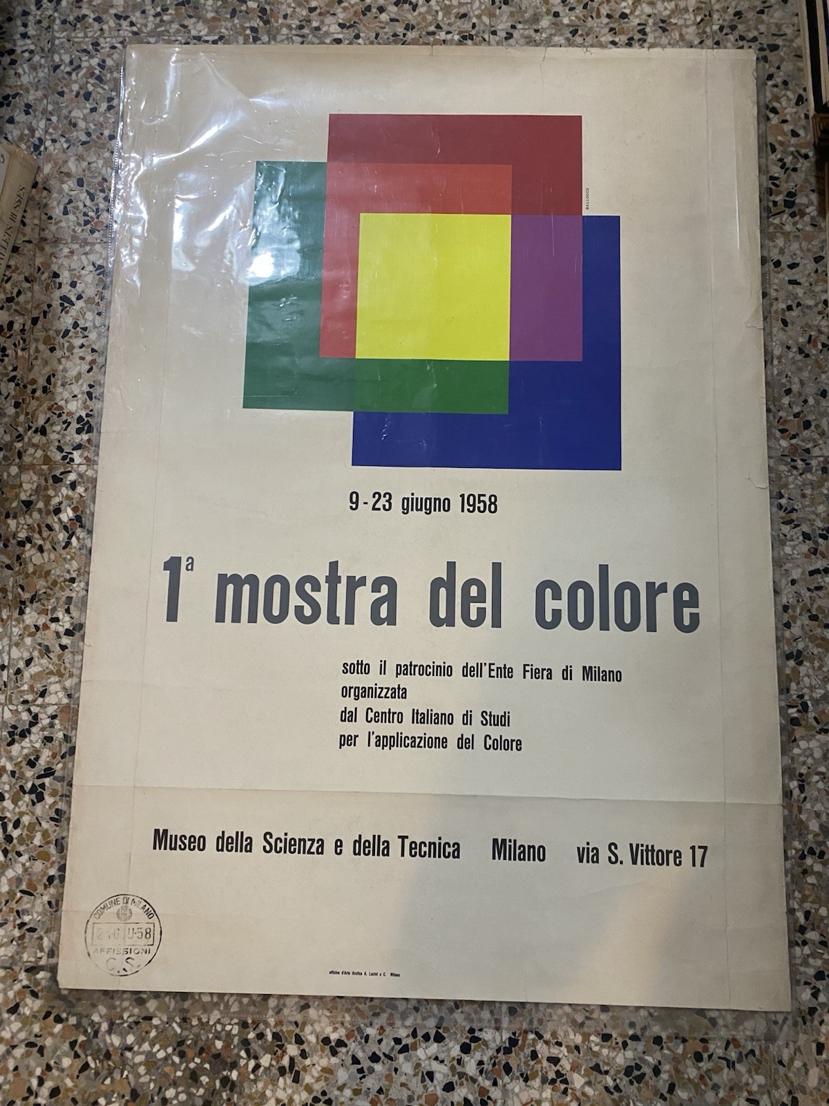 Ballocco Mario Manifesto / Poster 1° mostra del colore Museo …