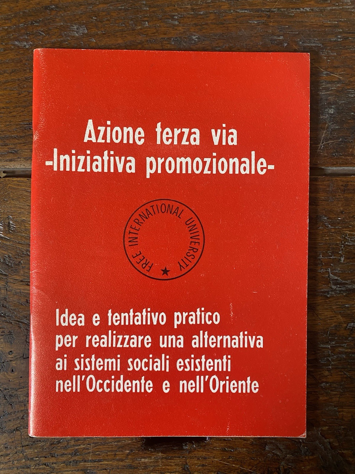 Beuys Joseph Azione terza via -iniziativa promozionale- Pescara De Domizio …