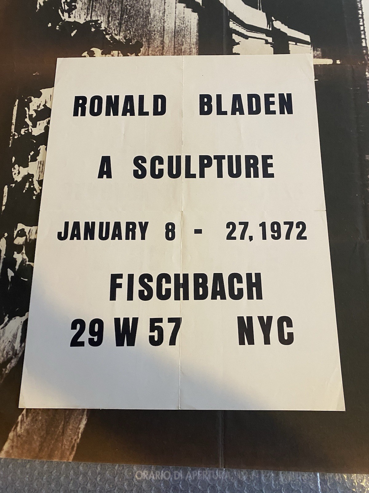 Bladen Ronald Manifesto / Poster 45 x 36 cm. New …