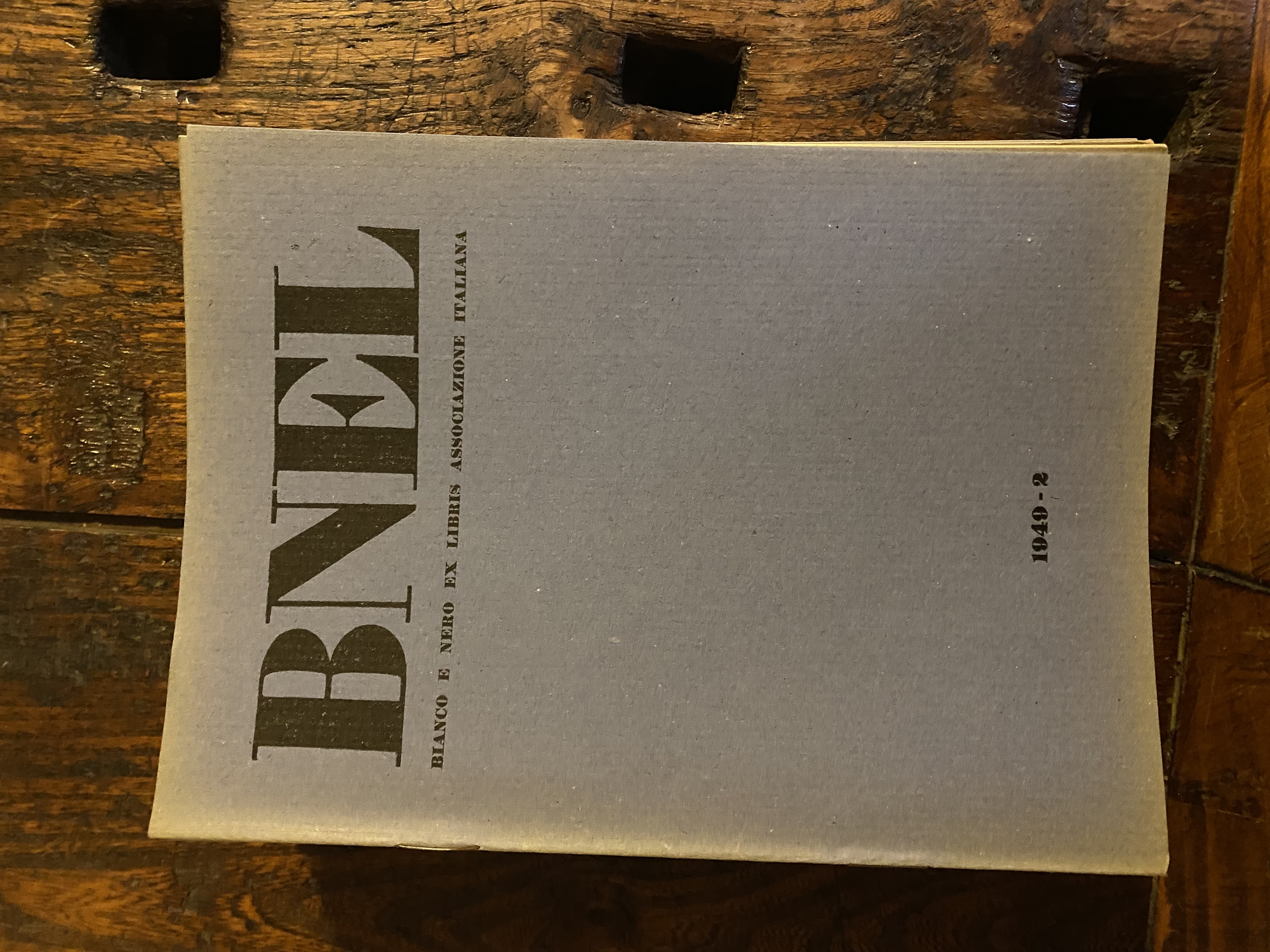 BNEL Bianco e nero ex libris Associazione italiana Anno IV …