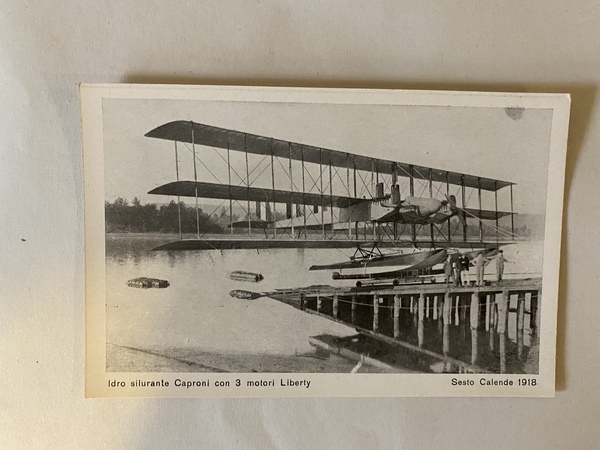 Cartolina Idro silurante Caproni con 3 motori Liberty Sesto Cadenda …