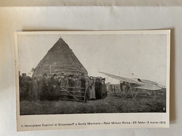 Cartolina Il Monoplano Caproni di Slavorosoff a Santa Marinella - …