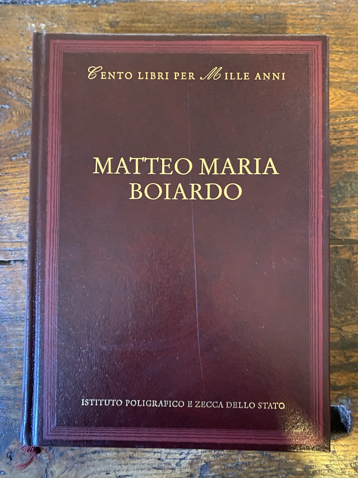 Cento libri per Mille anni Matteo Maria Boiardo Roma 1995