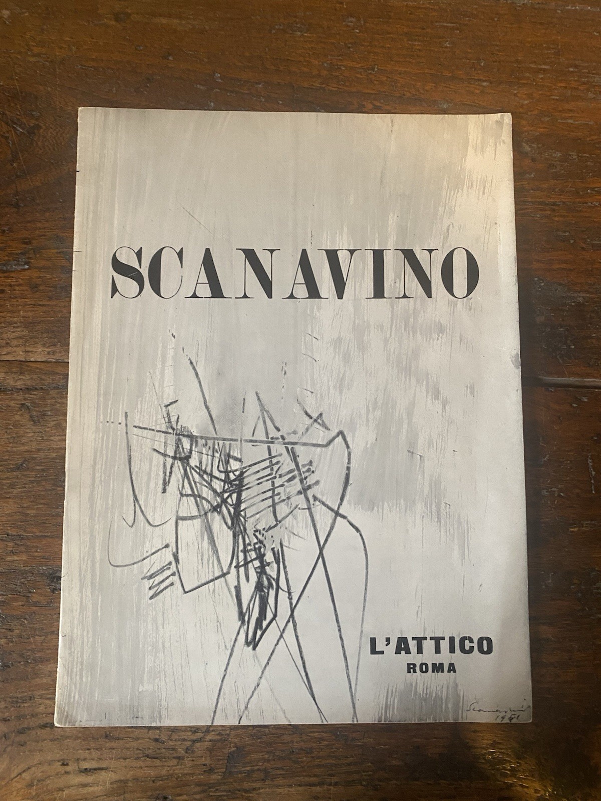 Crispolti Enrico Scanavino Roma Galleria L'Attico 1962