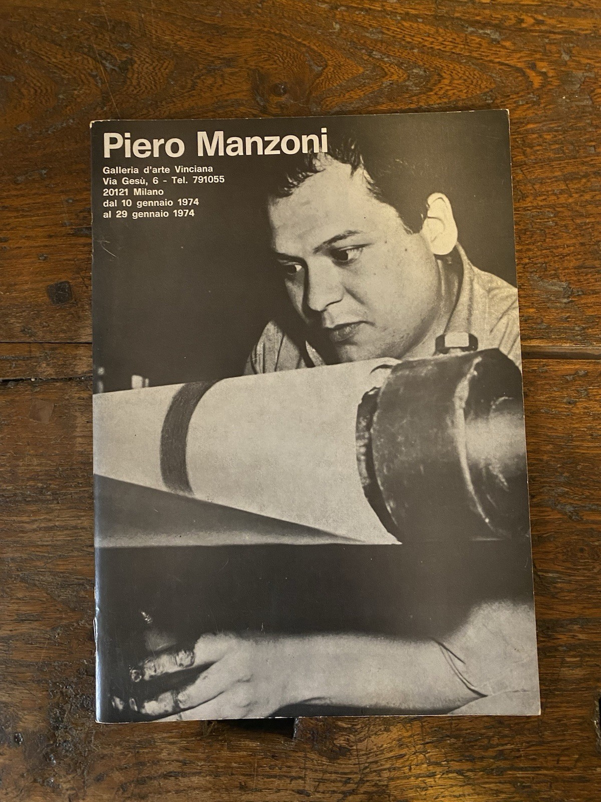 Dorfles Gillo Piero Manzoni Milano Galleria d'Arte Vinciana 1974