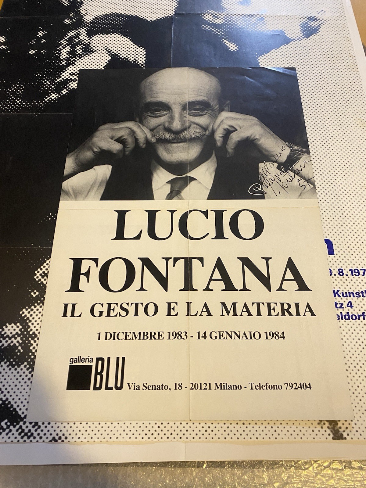 Fontana Lucio Manifesto / Poster 49 x 34 cm. Il …