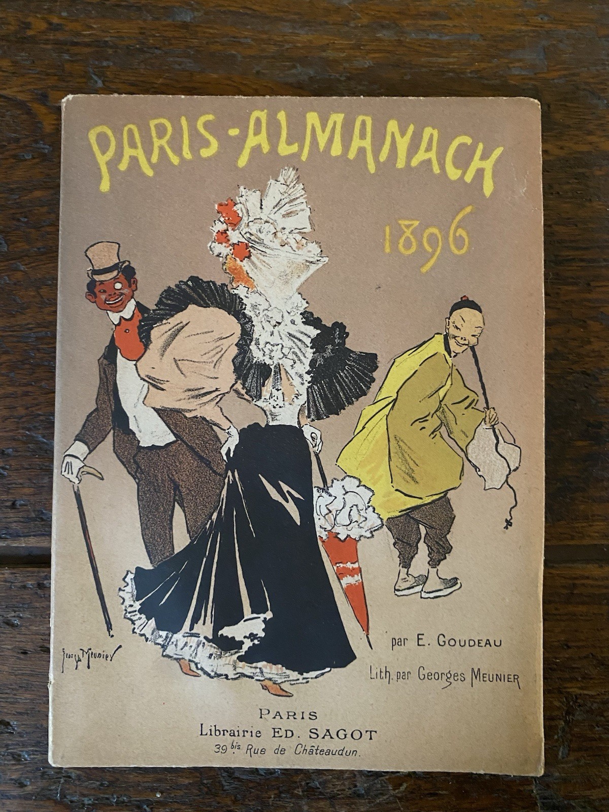 Goudeau Emile Paris-Almanach 1896 Paris Librairie Ed. Sagot 1896