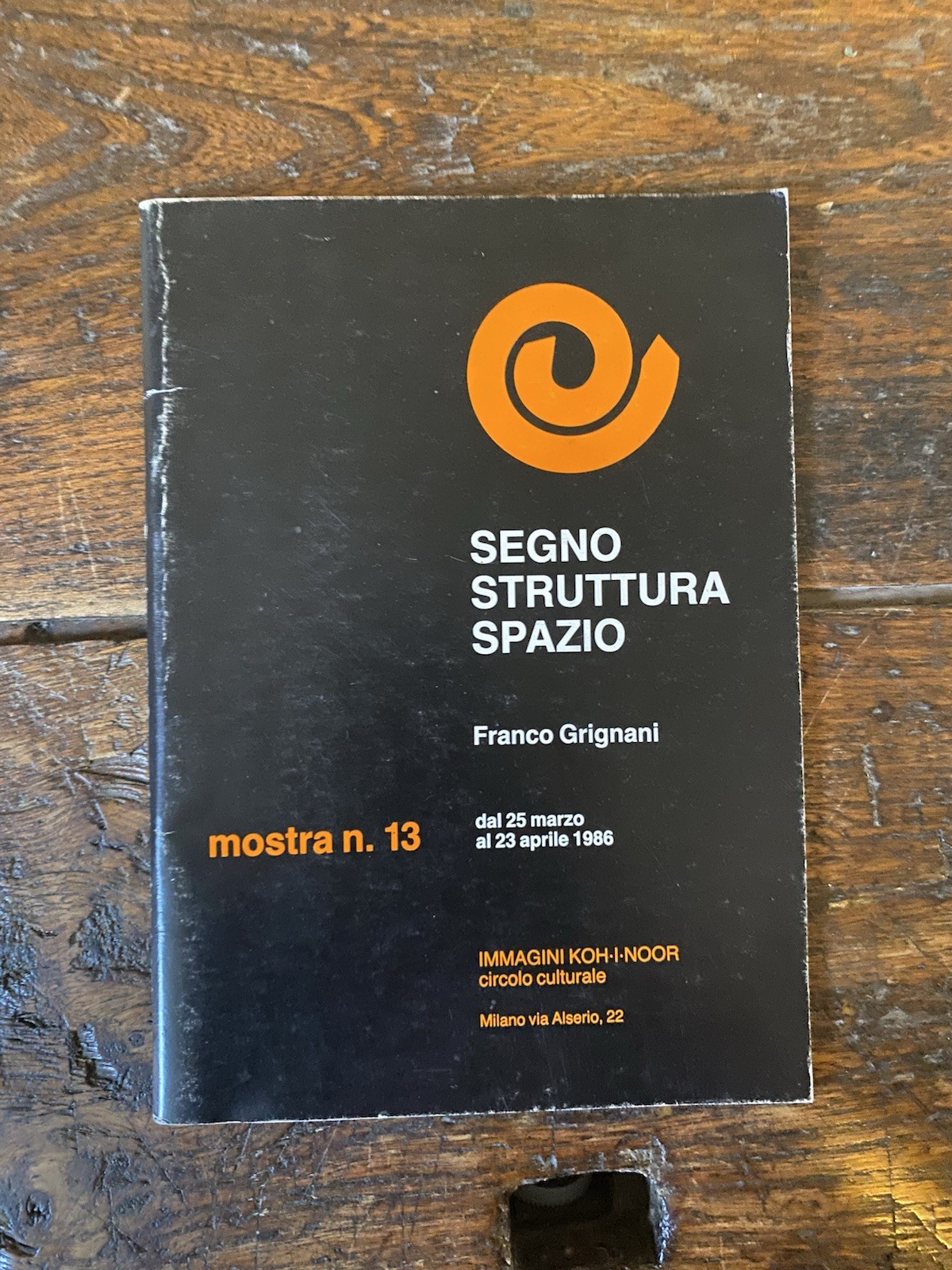 Grignani Franco Segno struttura spazio Milano Immagini Koh-I-Noor 1986