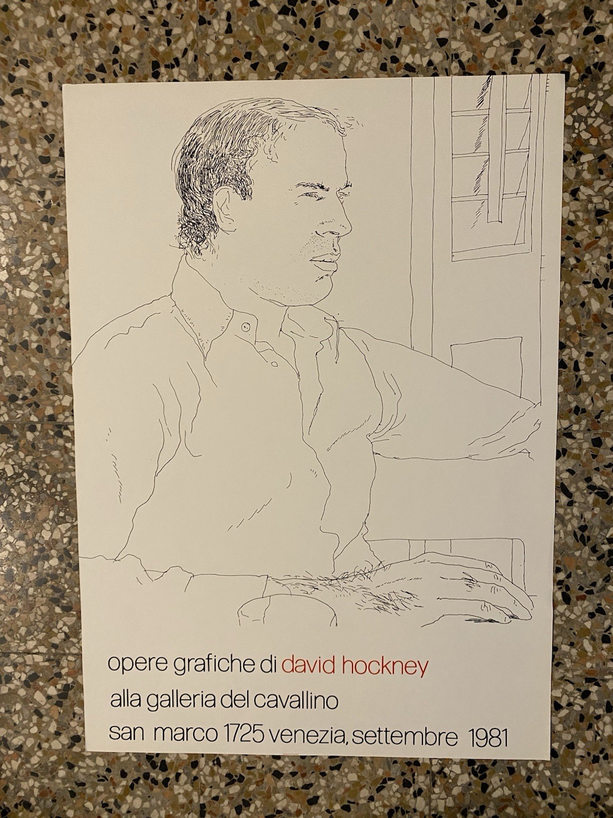 Hockney David Manifesto / Poster 70 x 50 cm. Venezia …