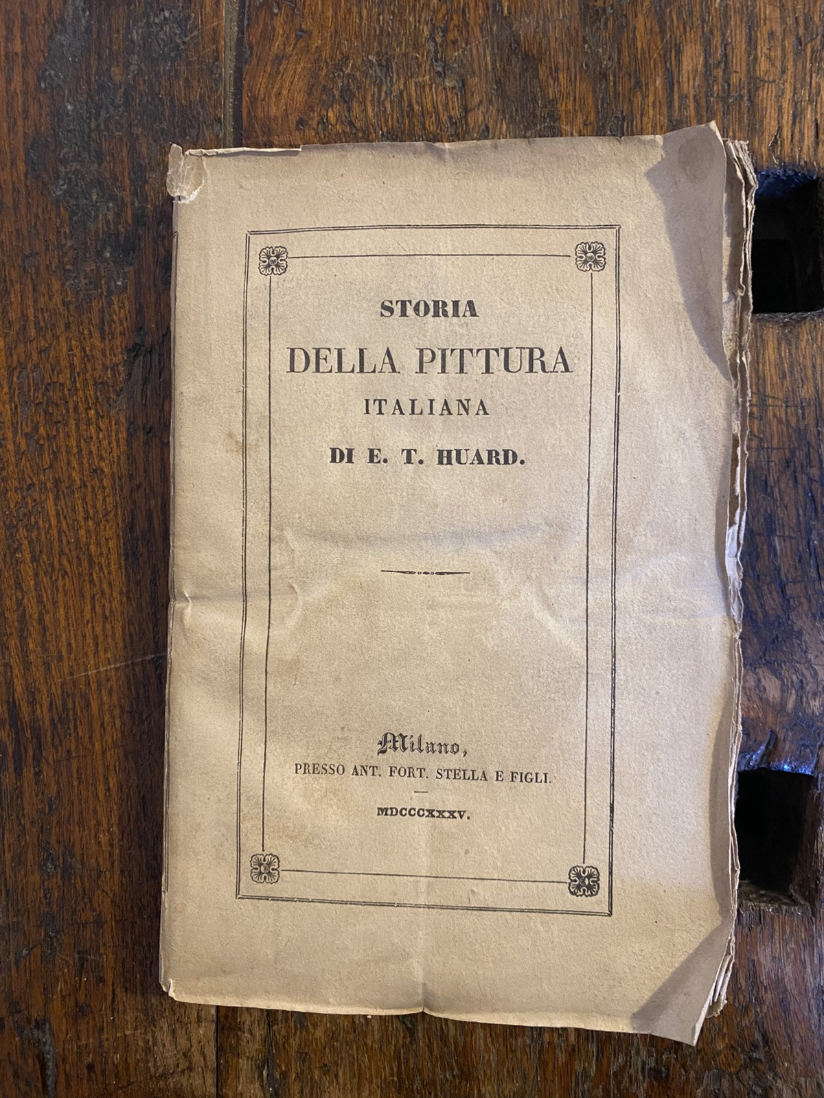 Huard E. T. Storia della pittura italiana Milano Stella e …