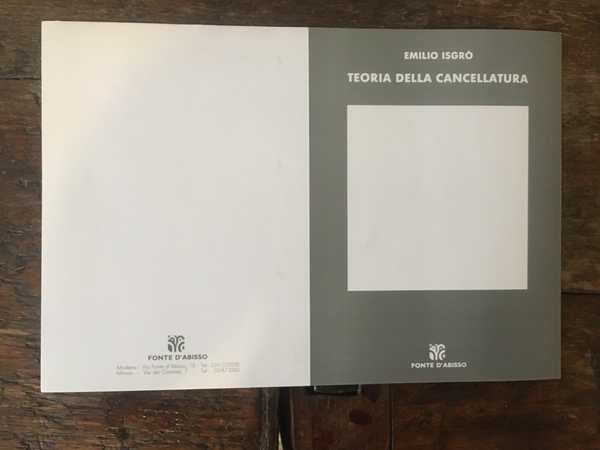 Invito pieghevole cm. 23 X 18 per l'Esposizione Teoria della …