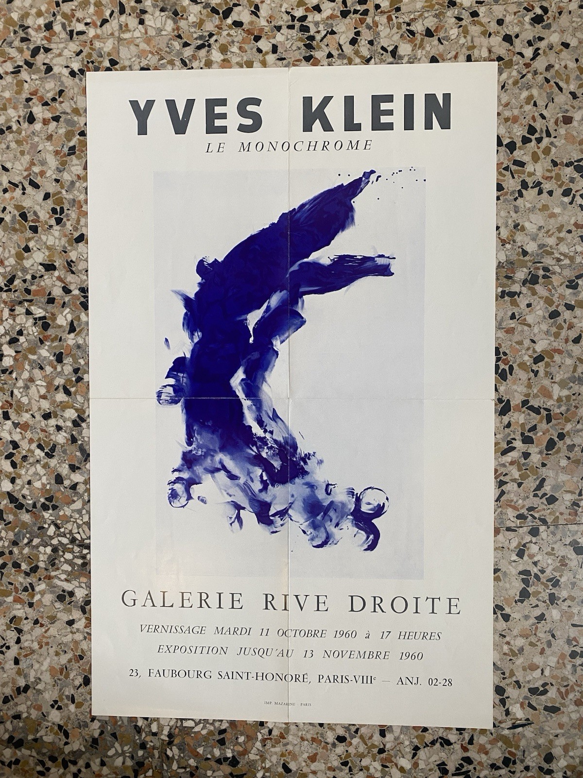 Klein Yves Manifesto / Poster 64 x 40 cm. Galerie …