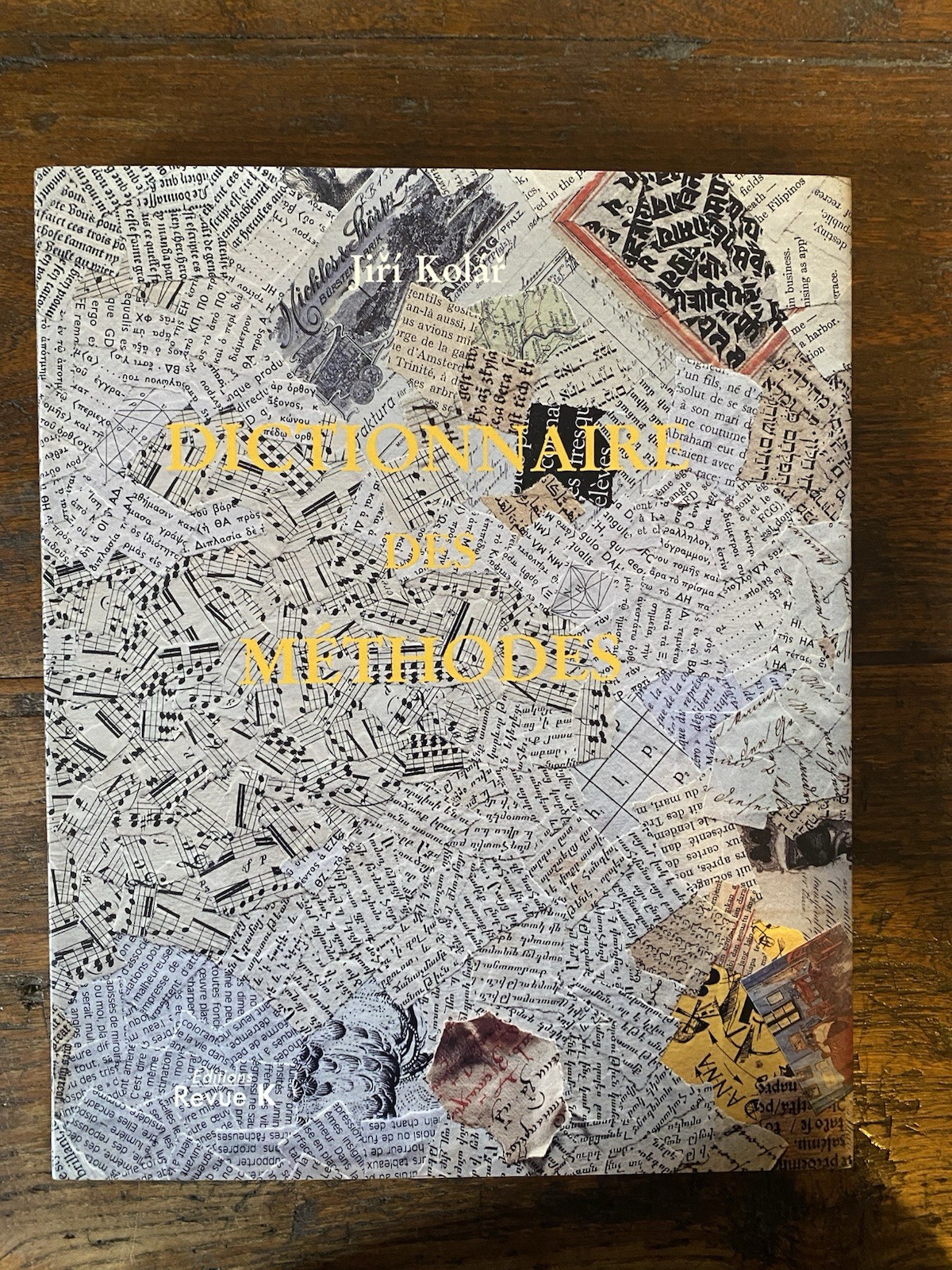 Kolar Jiri Dictionnaire des Méthodes Revue K 1991