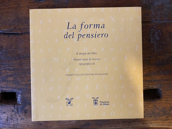 La forma del pensiero Il design del libro Ottant'anni di …