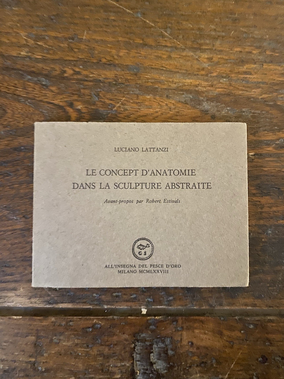 Lattanzi Luciano Le concept d'anatomie dans la sculpture abstraite Milano …