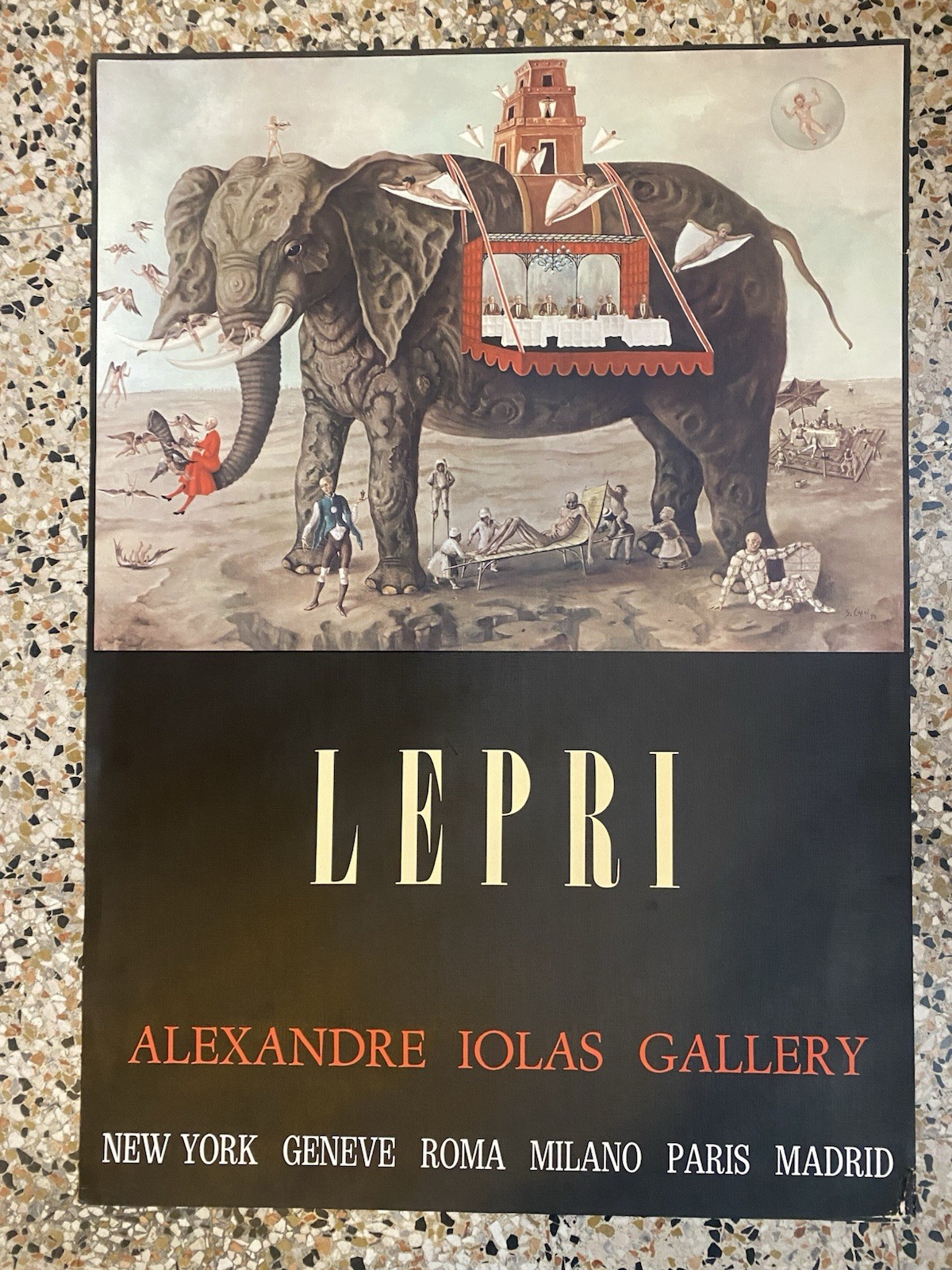 Lepri Stanislao Manifesto / Poster 87 x 62 cm. Iolas …