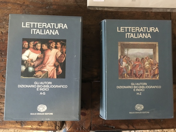 Letteratura italiana Gli autori Dizionario bio-biblografico e indici