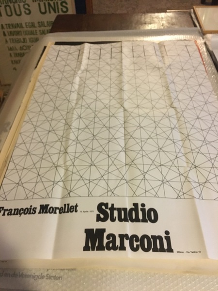 Manifesto / Poster 100 x 50 cm. dell'esposizione allo Studio …