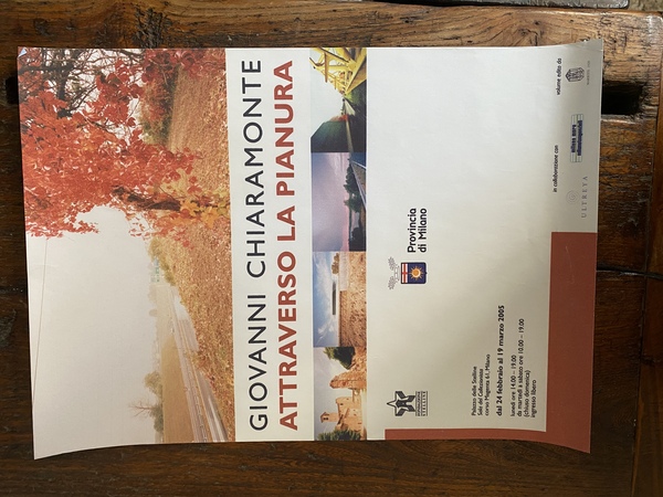 Manifesto / Poster 42 x 30 cm. dell'esposizione Attraverso la …