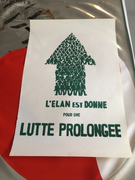 Manifesto 49 x 32 cm. L'elan est donne. Parigi 1968