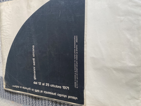 Manifesto / Poster 50 x 50 cm. dell'esposizione alla Galleria …