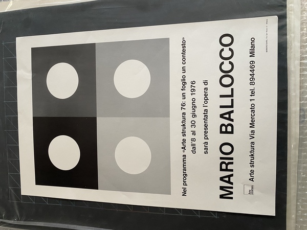 Manifesto / Poster 52 x 35 cm. dell'esposizione alla Galleria …