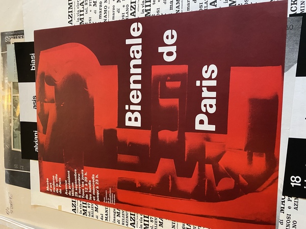 Manifesto / Poster 59 x 45 cm. dell'Esposizione alla Biennale …