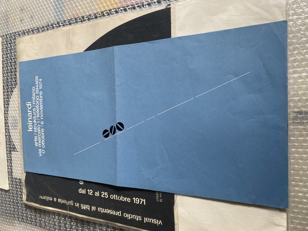 Manifesto / Poster 70 x 33 cm. dell'esposizione alla Galleria …