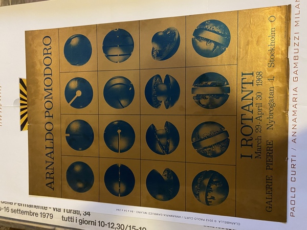 Manifesto / Poster 70 x 49 cm. dell'Esposizione I rotanti …