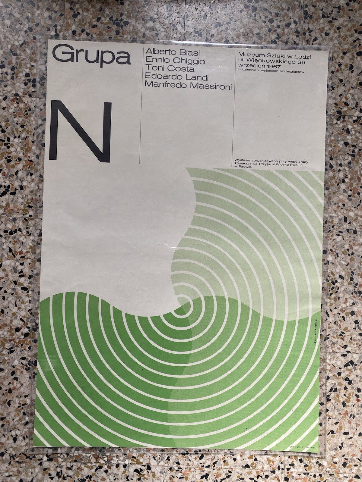 Gruppo N Manifesto / Poster 84 x 58 cm. Grupa …