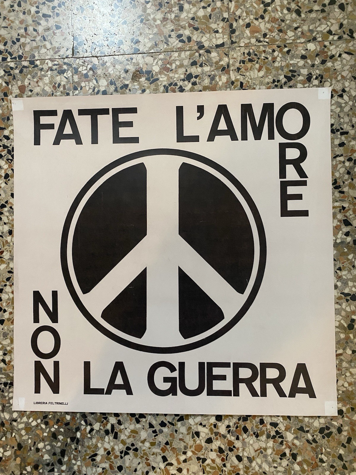 Manifesto / Poster cm. 50 x 50 Fate l'amore non …