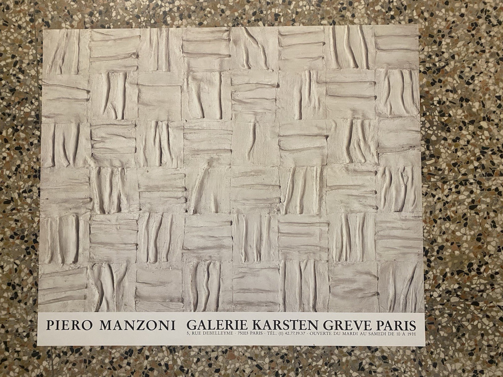Manzoni Piero Manifesto / Poster 67 x 80 cm. Paris …