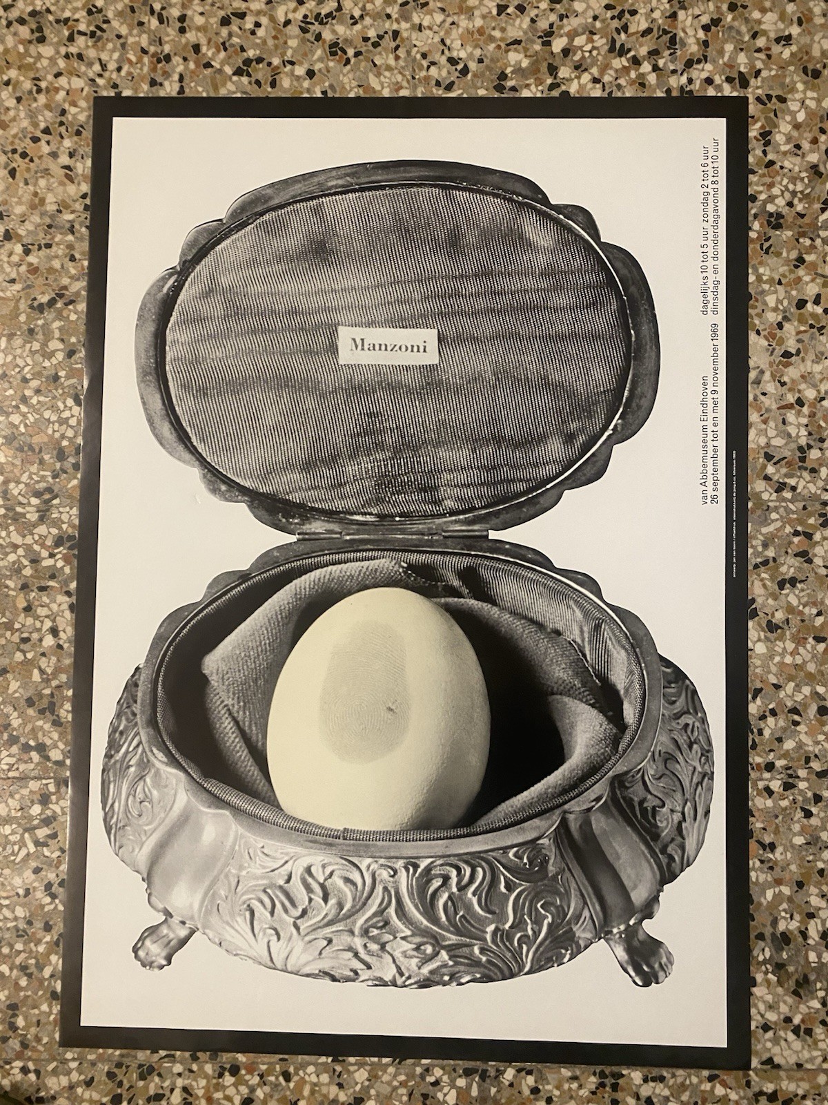 Manzoni Piero Manifesto / Poster 88 x 62 cm. Eindhoven …