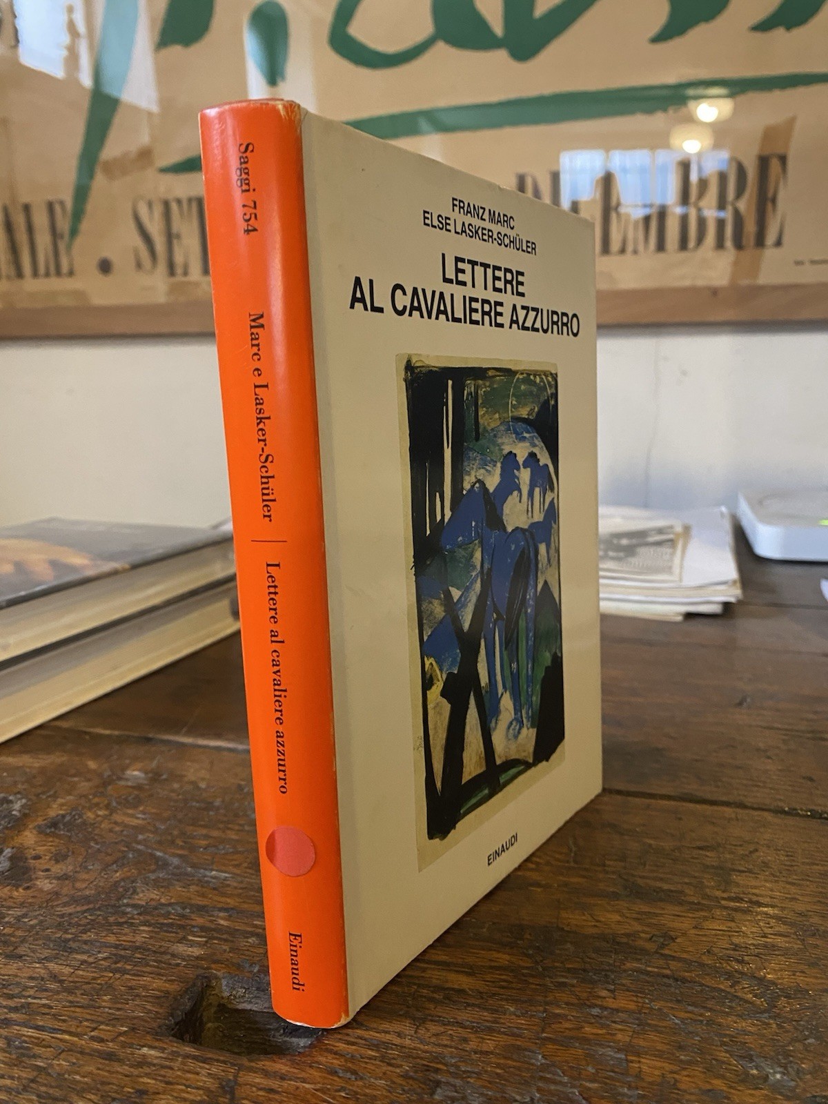 Marc Franz Lasker-Schuler Lettere al cavaliere azzurro Torino Einaudi 1991